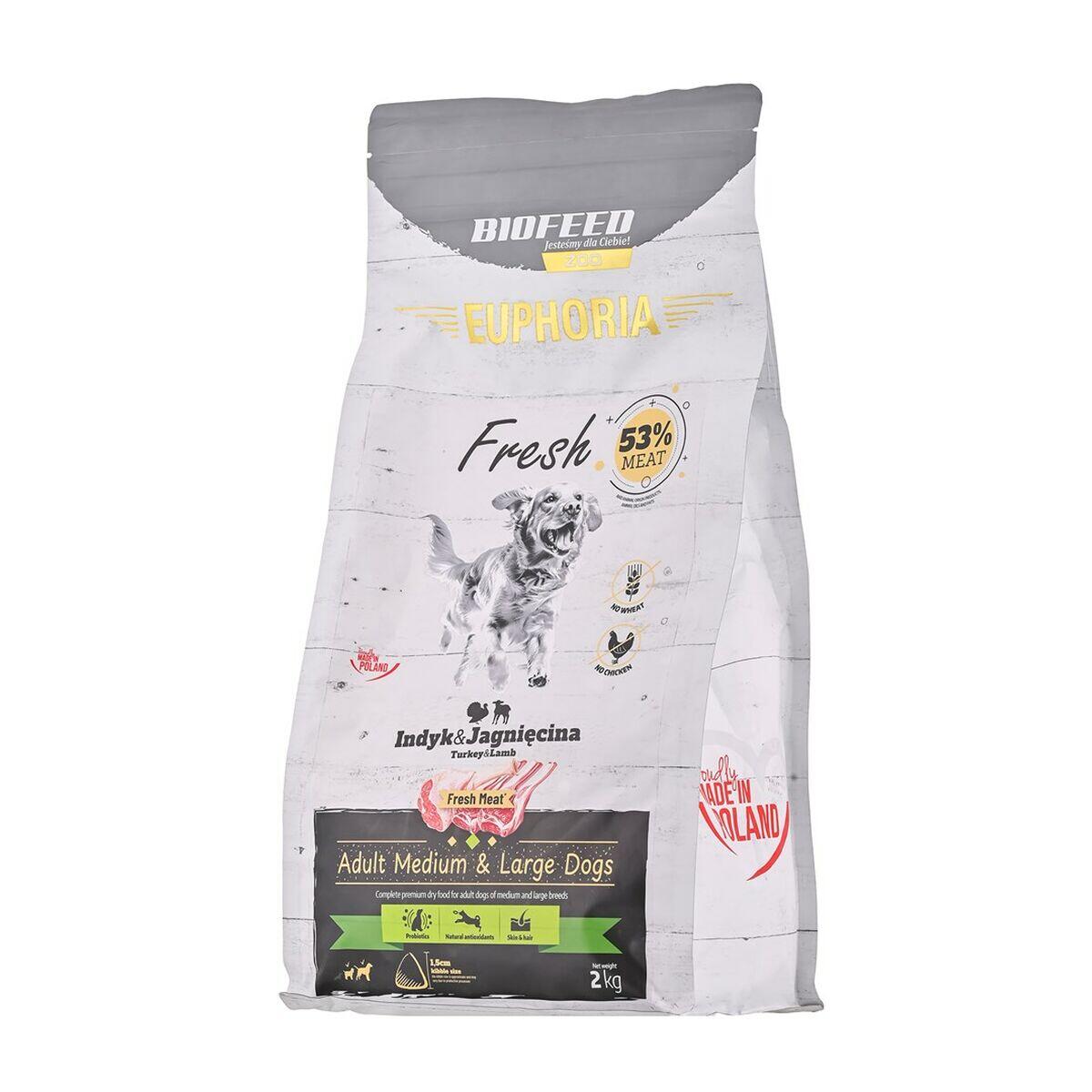 Karma dla psa BIOFEED średnie i duże rasy z indykiem i jagnięciną 2kg 2/3