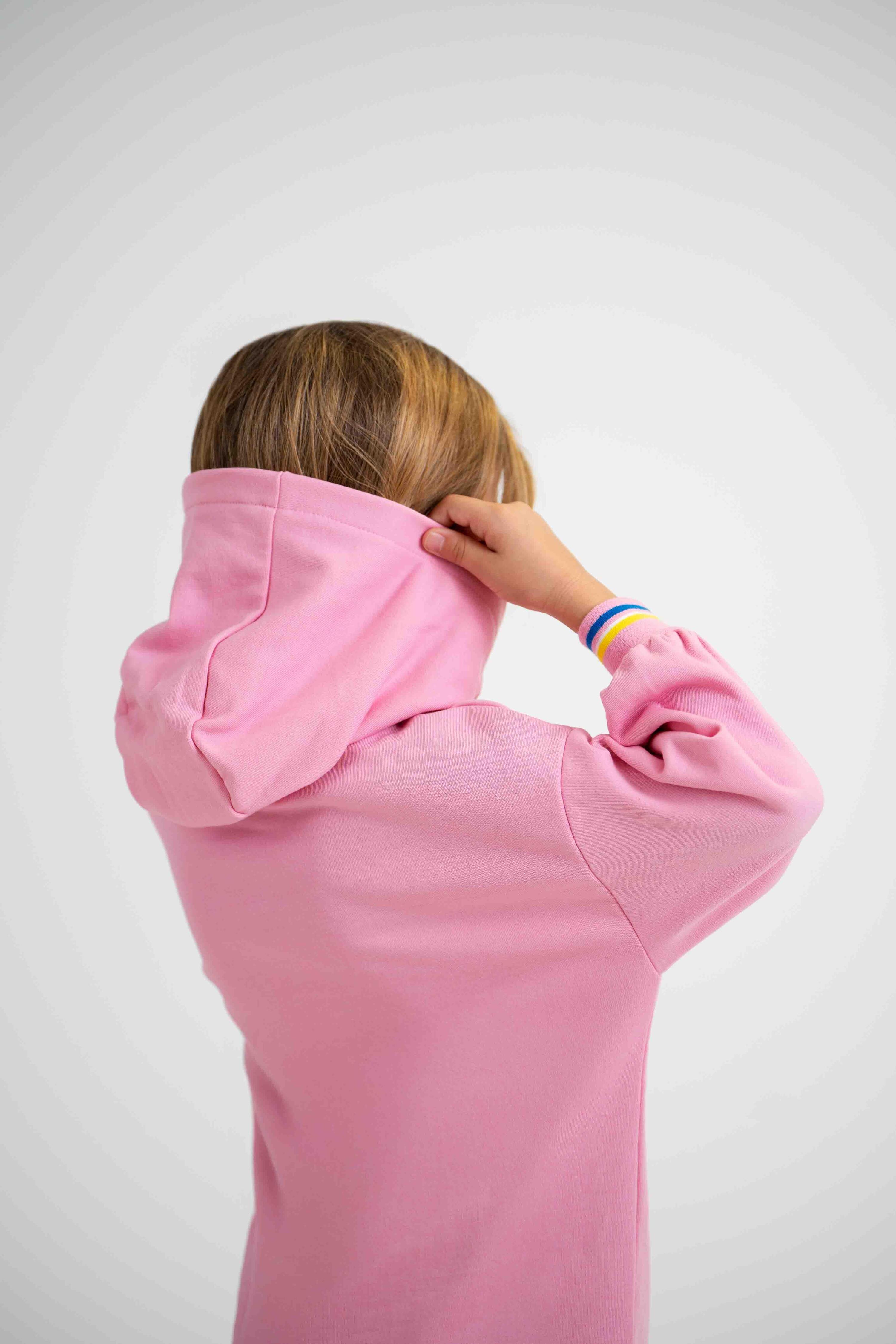 Vestido rosa com capuz para meninas - Cádiz CF 2/2