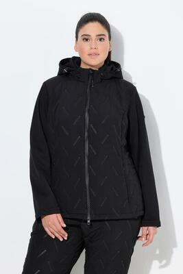 Dames hyprar doorgestikte softshell jas waterafstotend capuchon