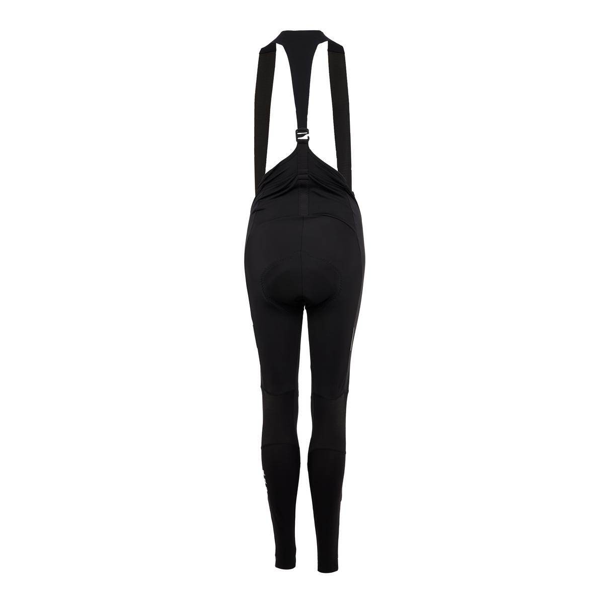 Damen Lange Radhose mit Trägern - P-WIND CHASER W - schwarz 3/3