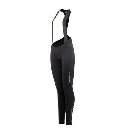 Damen Windstopper Thermo Radhose mit Trägern - P-AERO FUSION W - schwarz