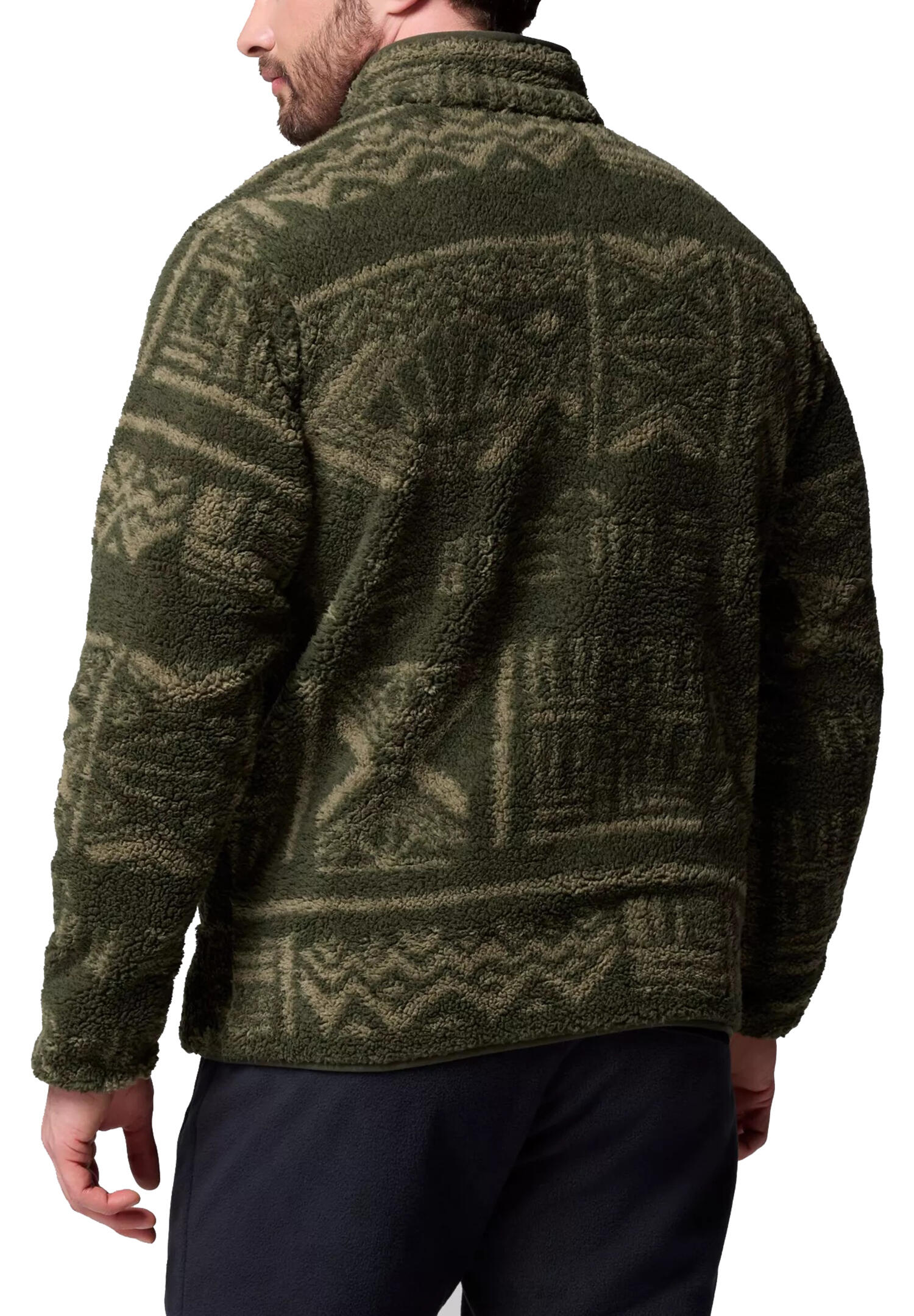 Columbia Rugged Ridge Sherpa ½ Zip Herren Fleecejacke Outdoor 2135471 grün 2/4