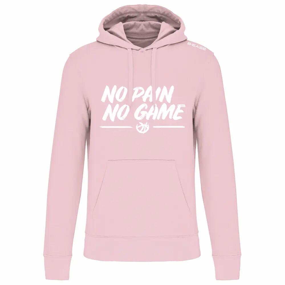 B-ease - Sweat Basketball - No Pain No Game - Pull - Rose - Decathlon