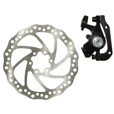Mechanische schijfrem achteraan + remklauw + adapter compatible p2r post mount
