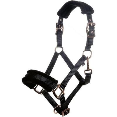 Hkm halster rosegold glamour style - zwart (full)