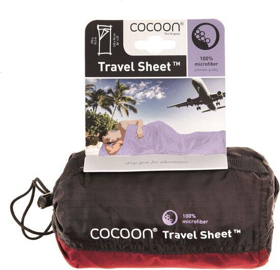 Travelsheet, Mikrofaser, Cranberry 2/3