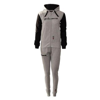 Givova dames trainingspak 103 met capuchon in fleece, maat s