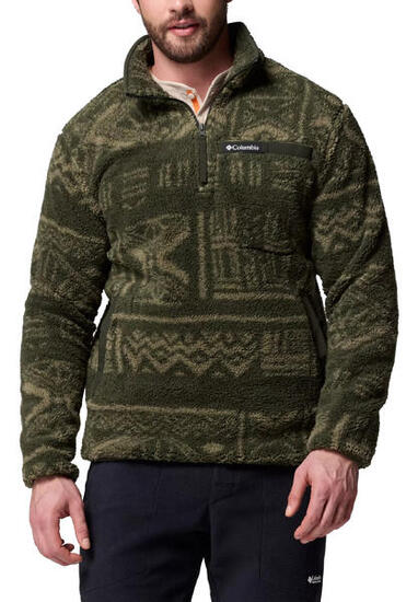 Columbia Rugged Ridge Sherpa ½ Zip Herren Fleecejacke Outdoor 2135471 grün
