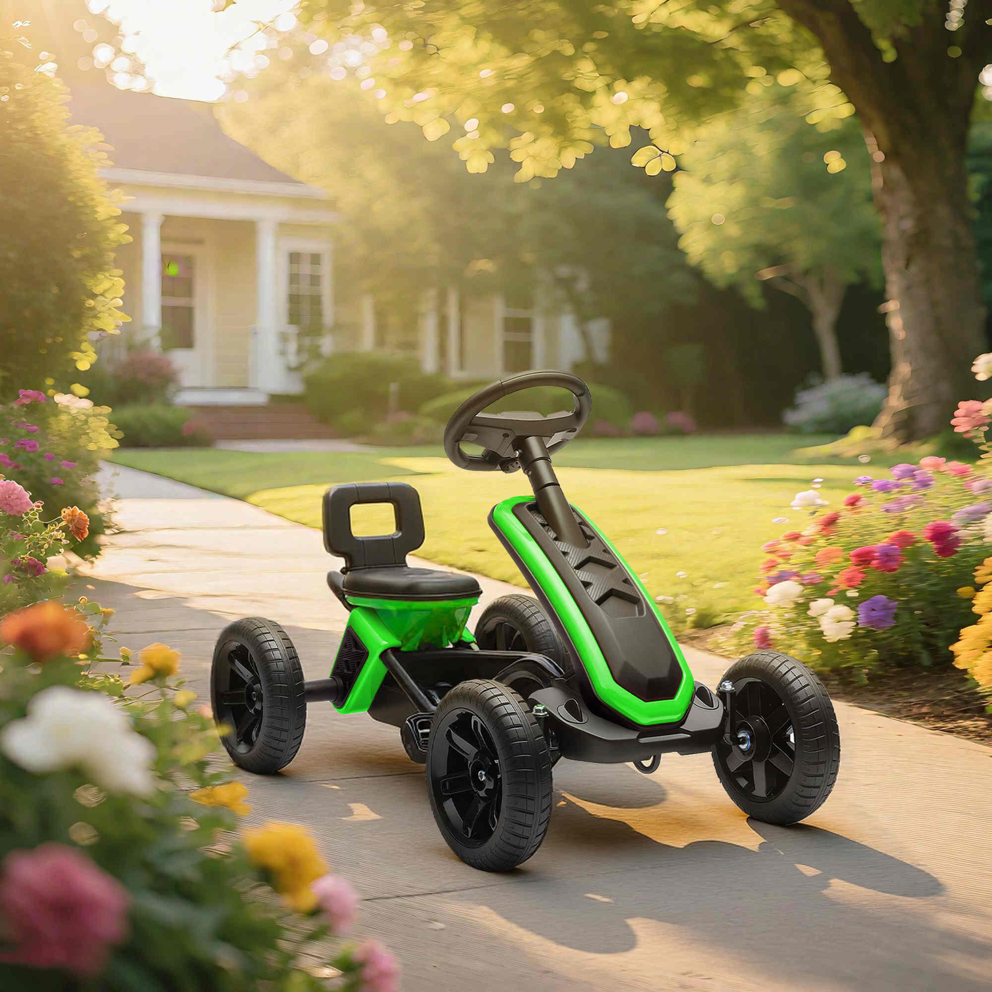 Kart a Pedales AIYAPLAY 85.5x49x57 cm Verde 2/6