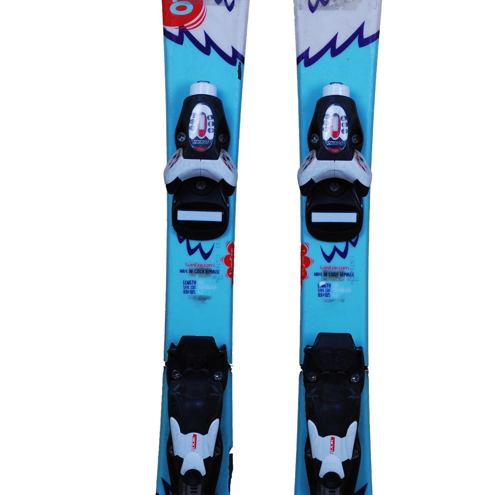 RECONDITIONNE - Ski Junior Wedze Onebreaker Kids Yéti + Fixations 3/4