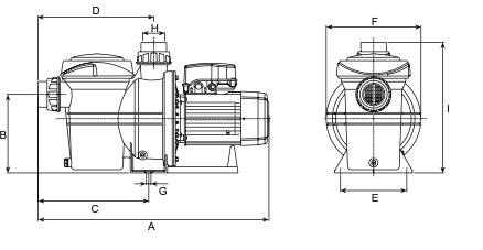 Pompe de filtration à amorçage automatique 31m3/h monophasé 3/3