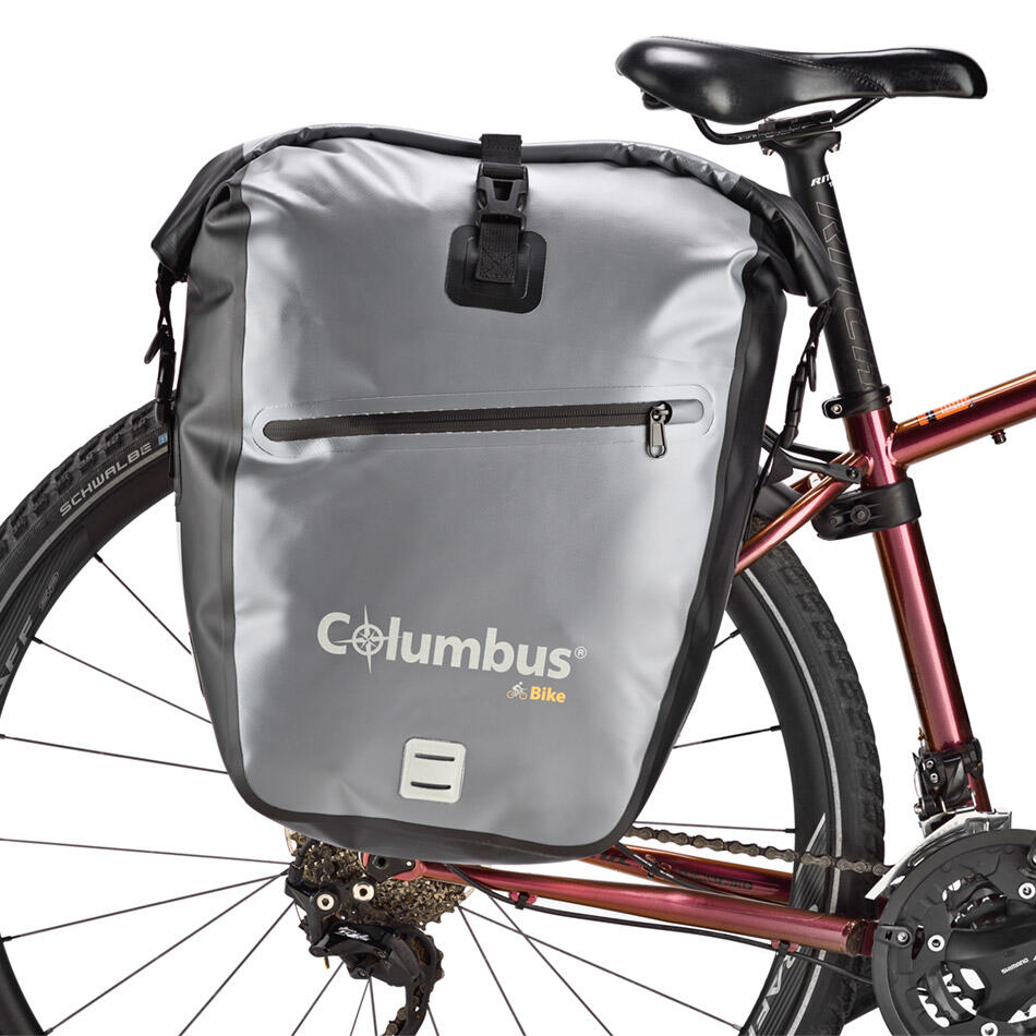 Sacoche Arrière Étanche Pour Vélo de 20L Columbus Noire et Grise 5/7