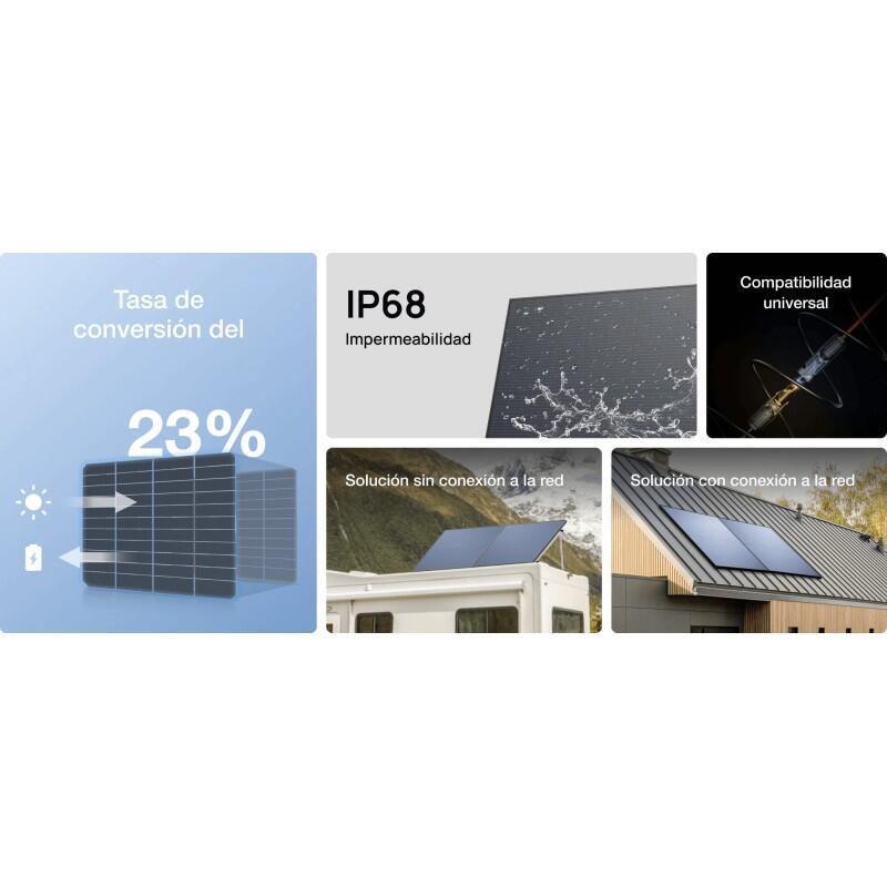 Kit de dos paneles solares rígidos de 450W de EcoFlow 5/5