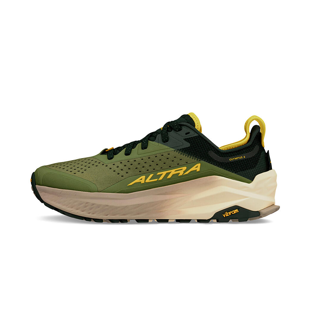 Altra - Chaussures De Sport Trail Homme Olympus 6 Homme Vert Olive - Chaussures De Sport - Vert - Decathlon