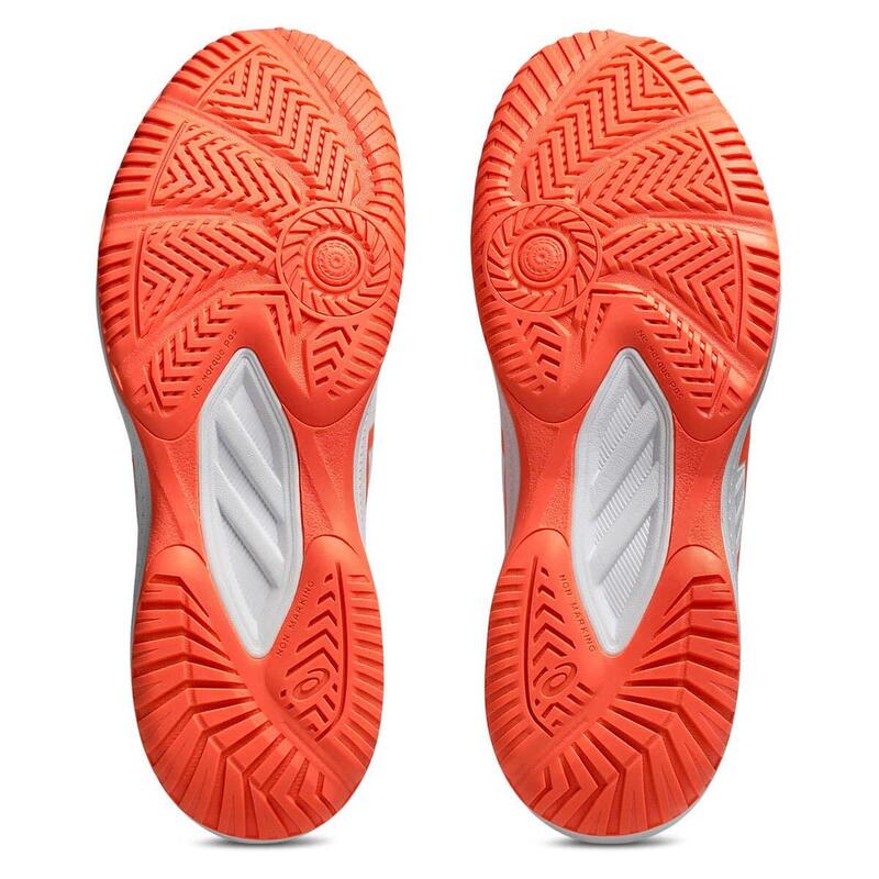 Asics Upcourt 6 Blanco Naranja Mujer 1072a107