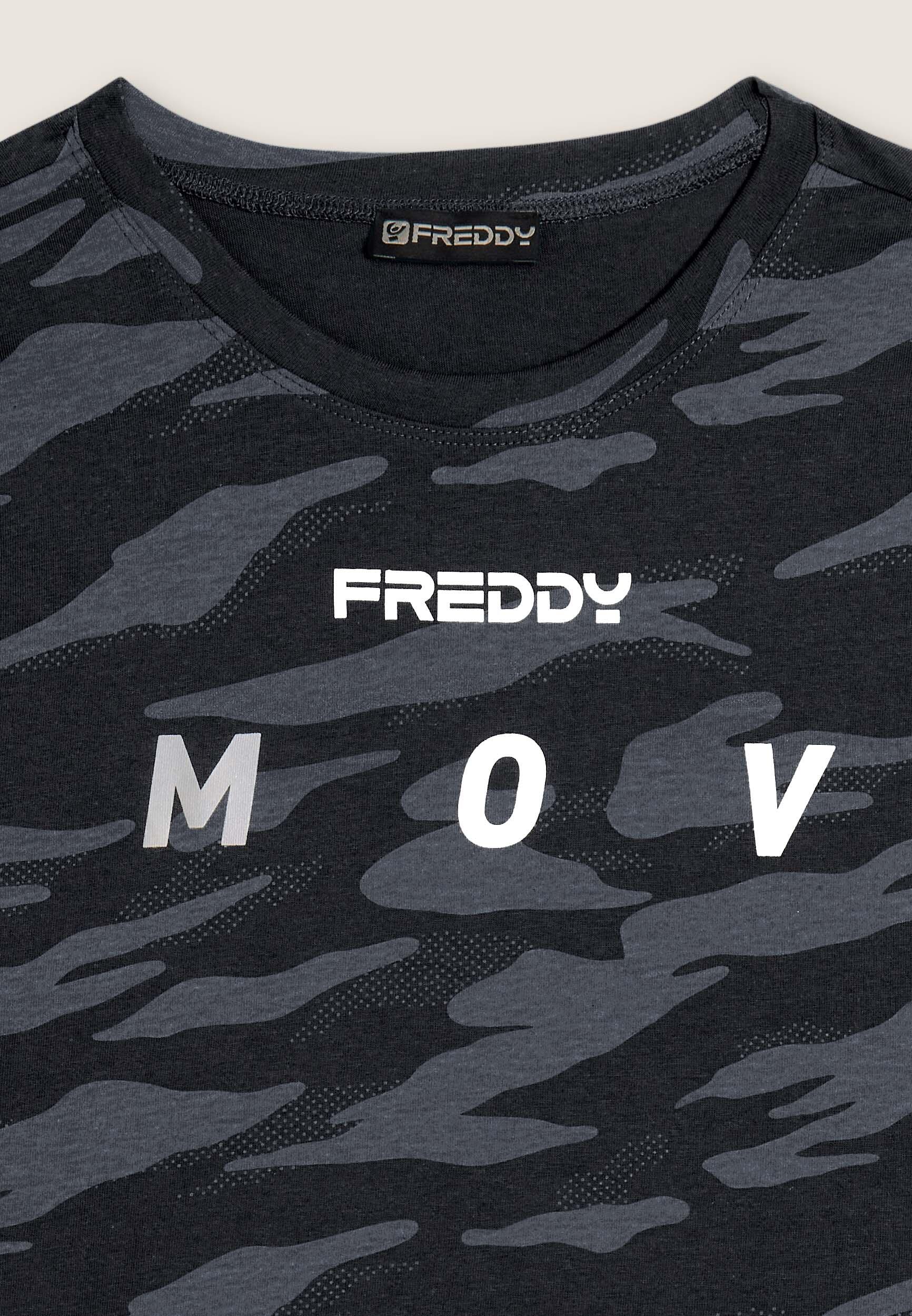 T-shirt camouflage con maniche ad aletta 3/3