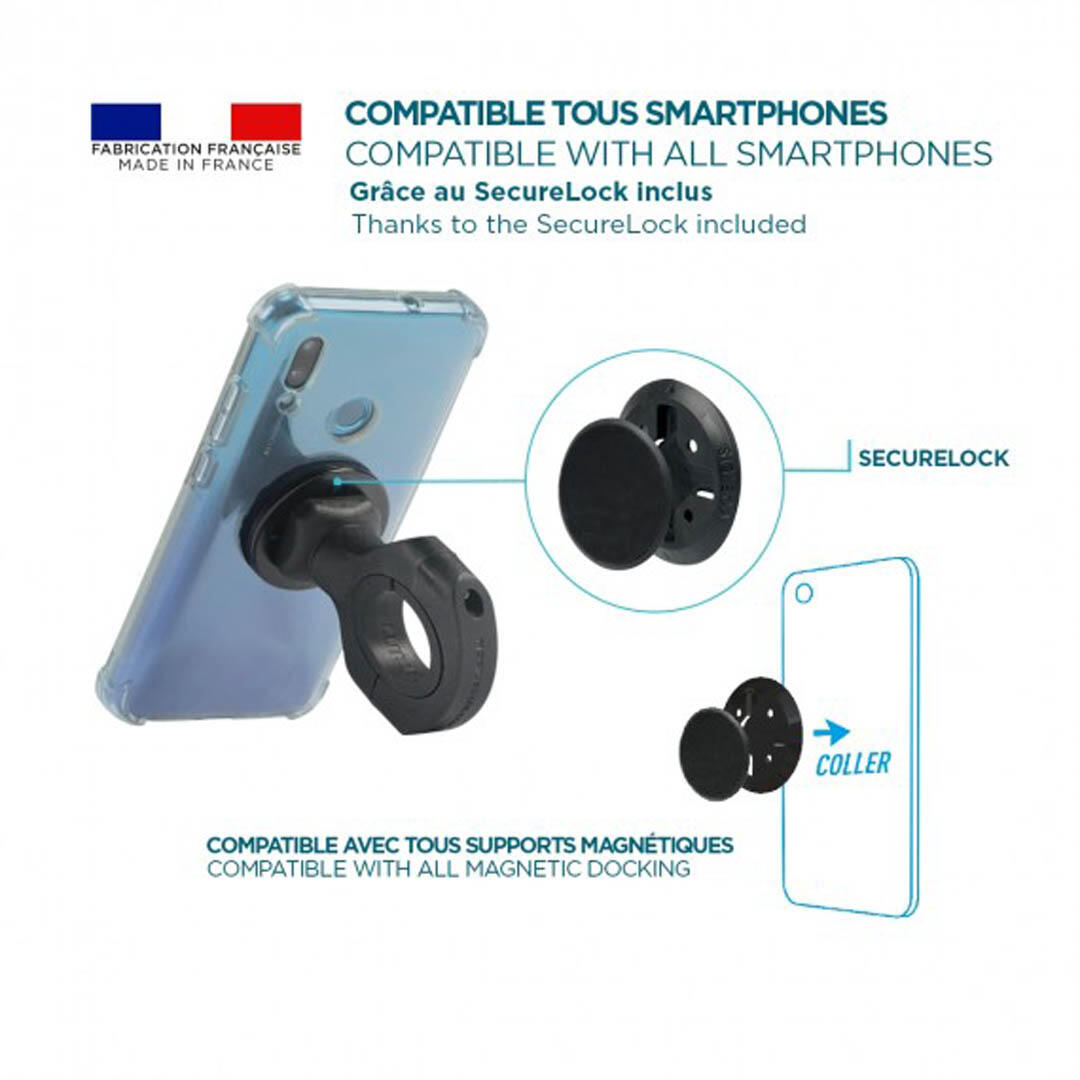 Support guidon vélo U.FIX pour smartphone made in France 4/5