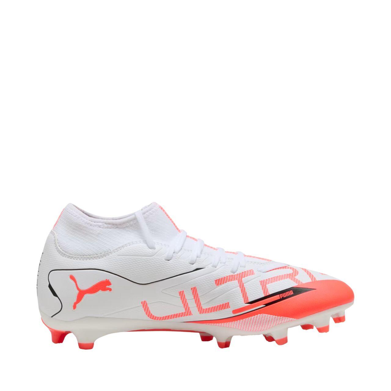 Botas de futebol Ultra 5 Play Firm Ground para homem (Branco / Vermelho) 5/6