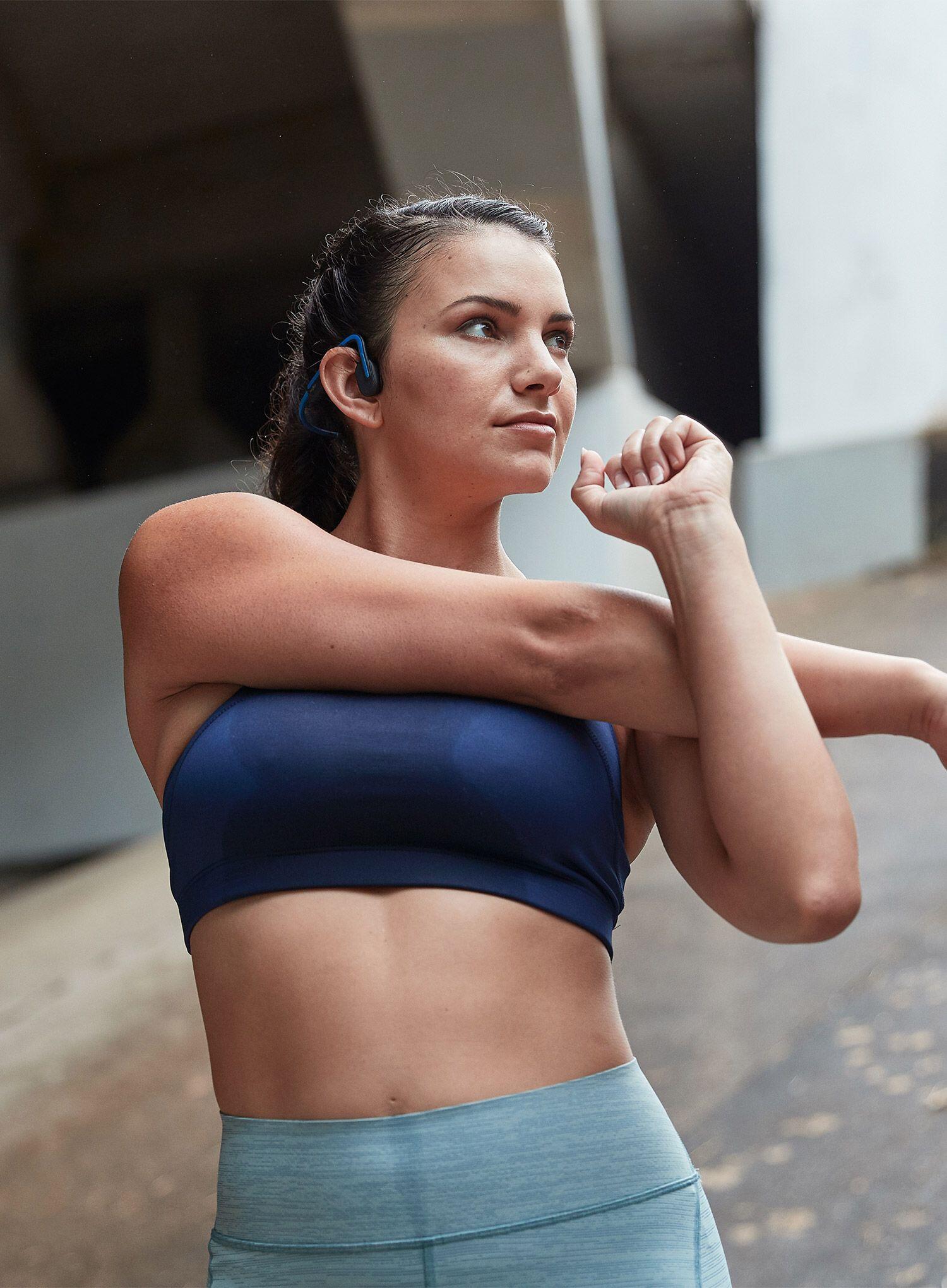 Shokz Openmove Auscultadores de condução óssea USB-C Azul/Preto 6/7