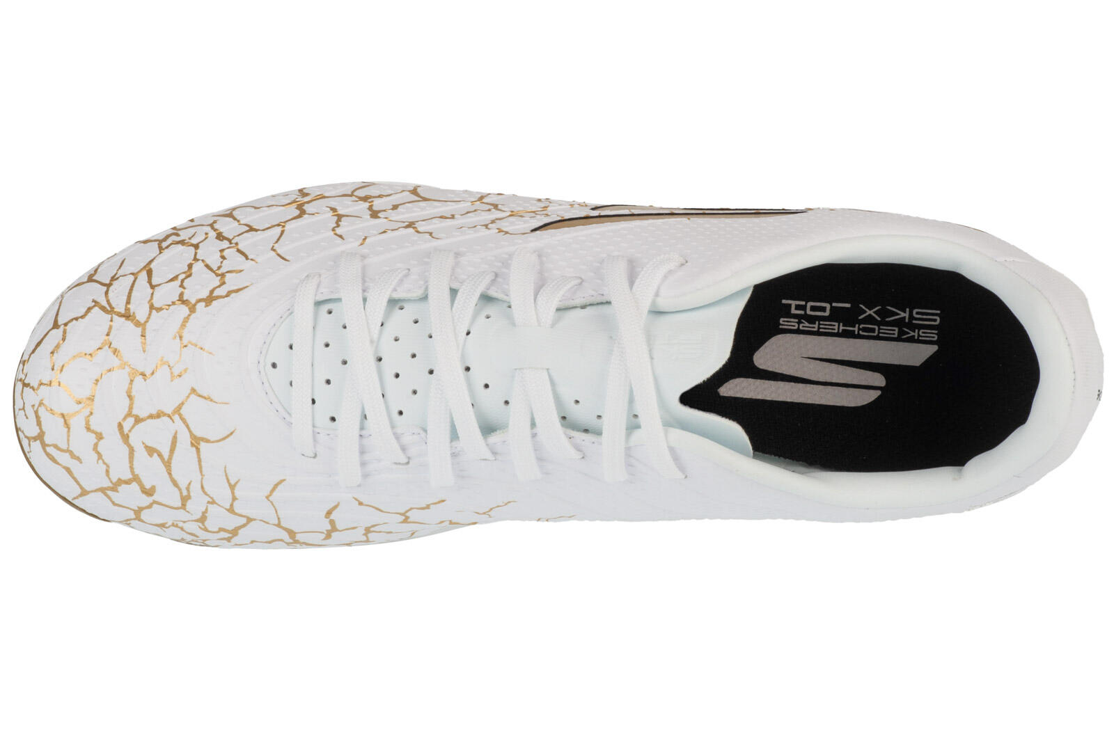 Chaussures de football Skechers SKX 1.5 Academy Blanc/Or 3/5