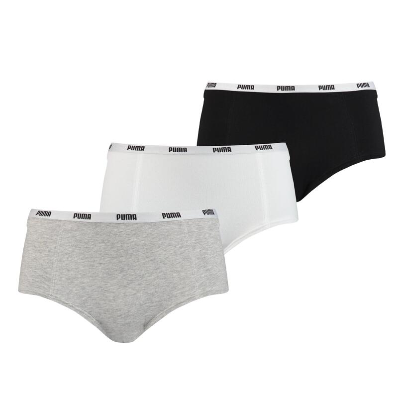 Puma pentru doamne Puma 3-pachet: alb/gri/negru, dimensiunea m