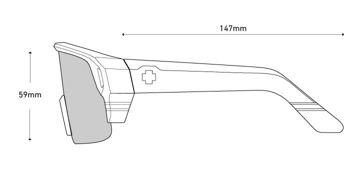Lunettes de soleil sportstyle Monolith 5050 Matte Black 6/7