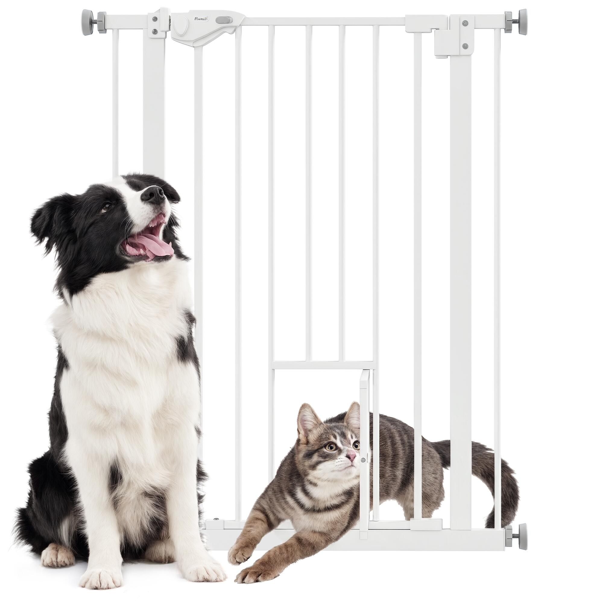 PAWHUT Barreira de Segurança para Cães PawHut 68x91,4 cm Branco