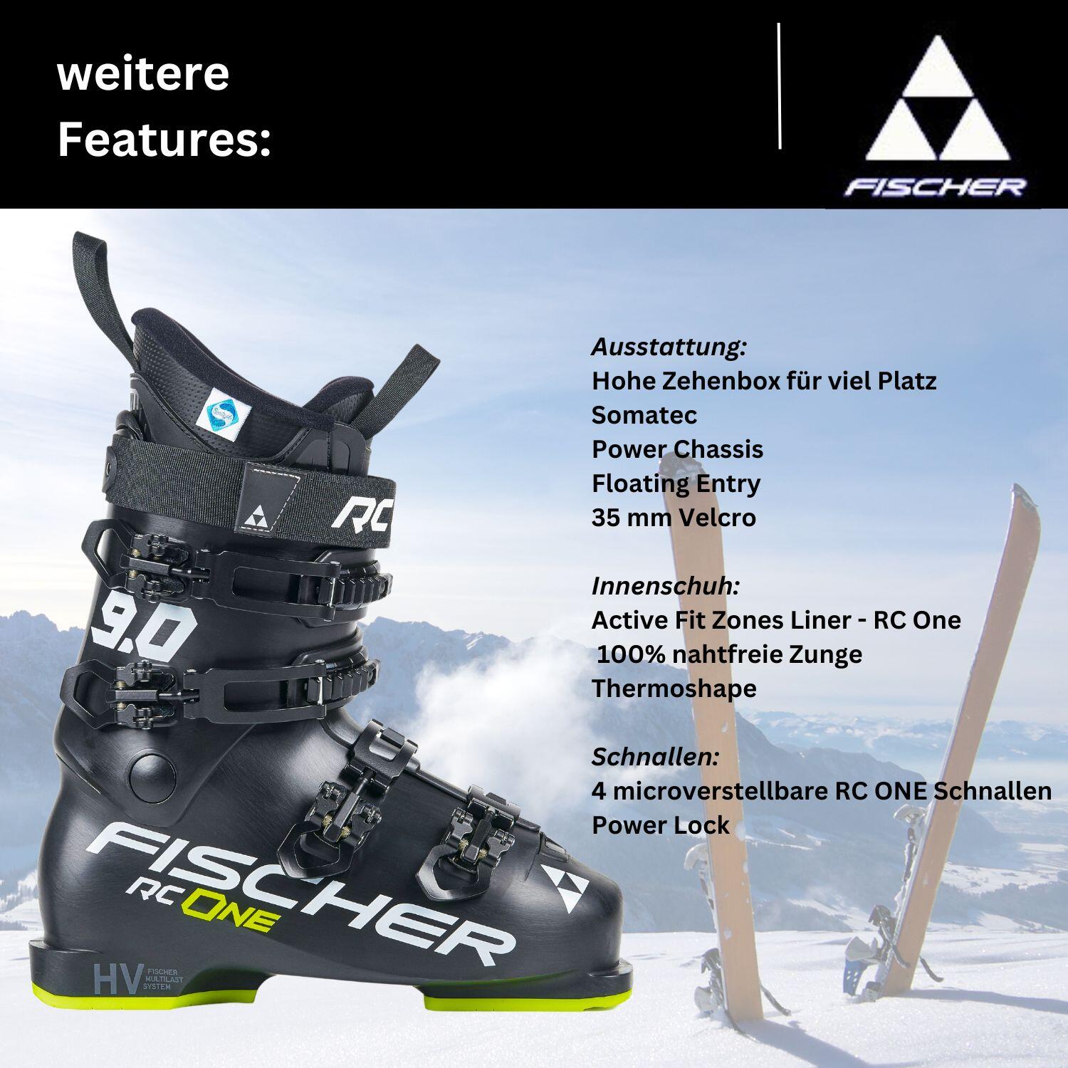 Skischuhe Fischer RC One 9.0 Flex 90 Skistiefel Alpinskischuhe Alpinschuhe 3/4