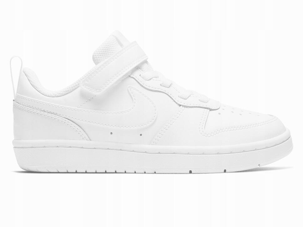 Buty na co dzień dziecięce NIKE COURT BOROUGH LOW na rzepy skóra