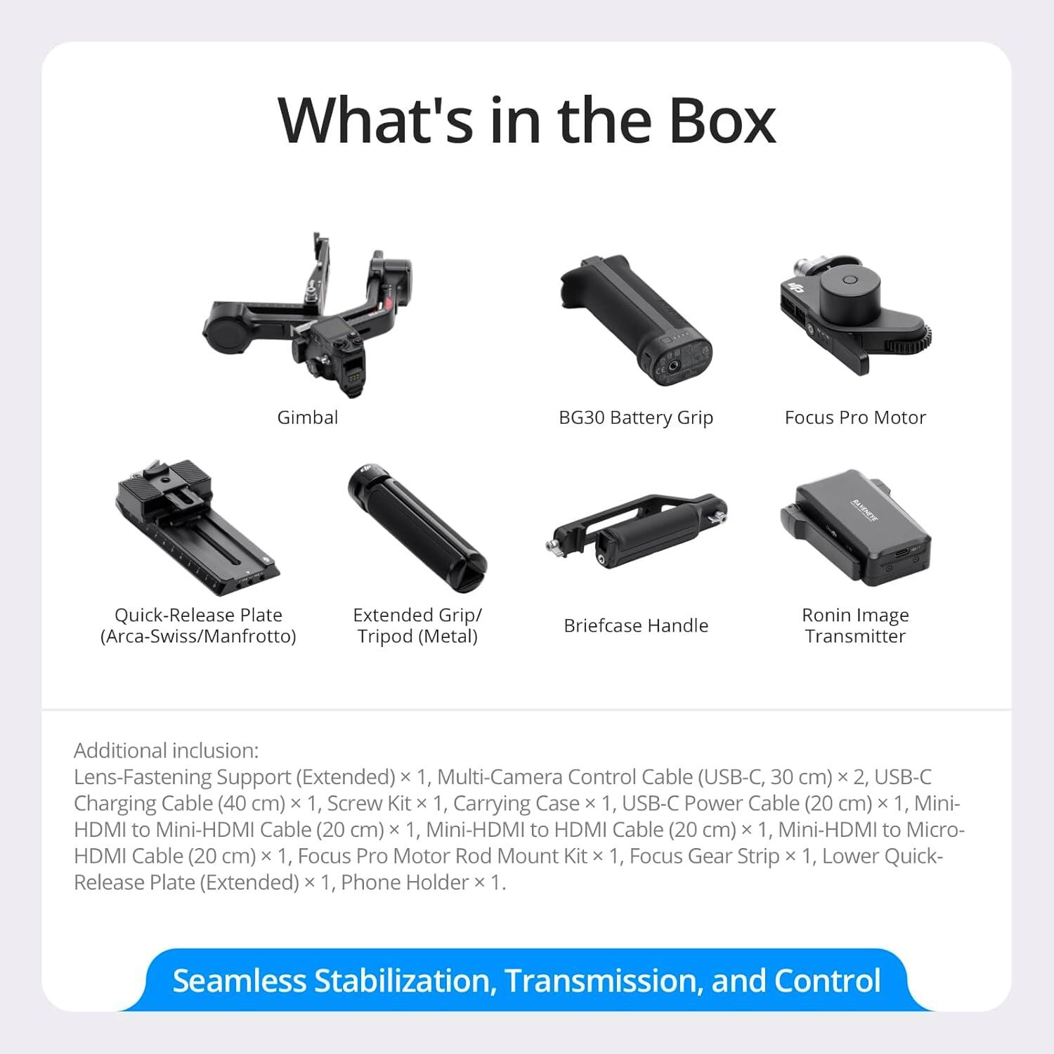 Stabilisateur DJI RS 4 Pro Combo 5/7