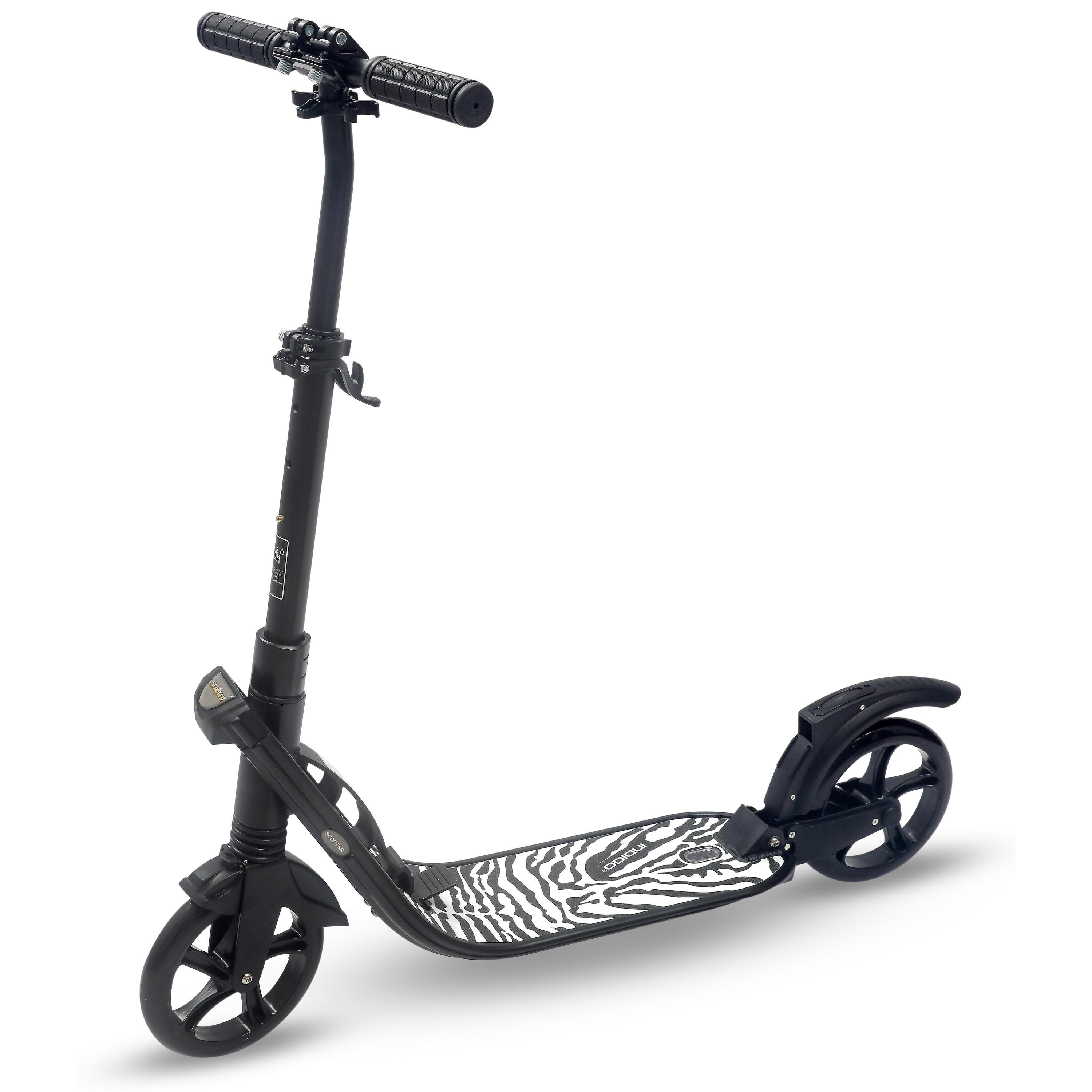 INDIGO SPORTS Trotinete Dobrável Para Adultos Até 100 Kg COMFORT INDIGO Preto