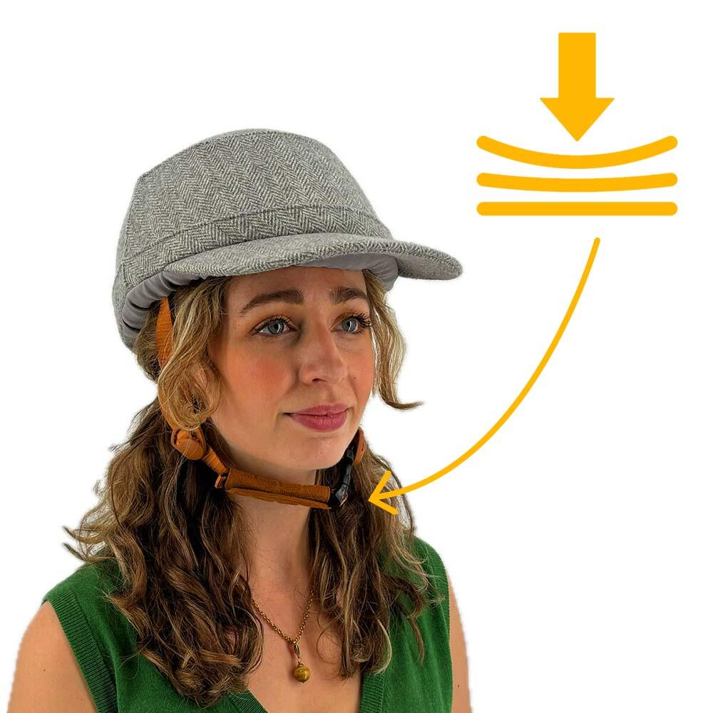 Vizorz SwitchCap casque de vélo - Grey woolly cap 5/7