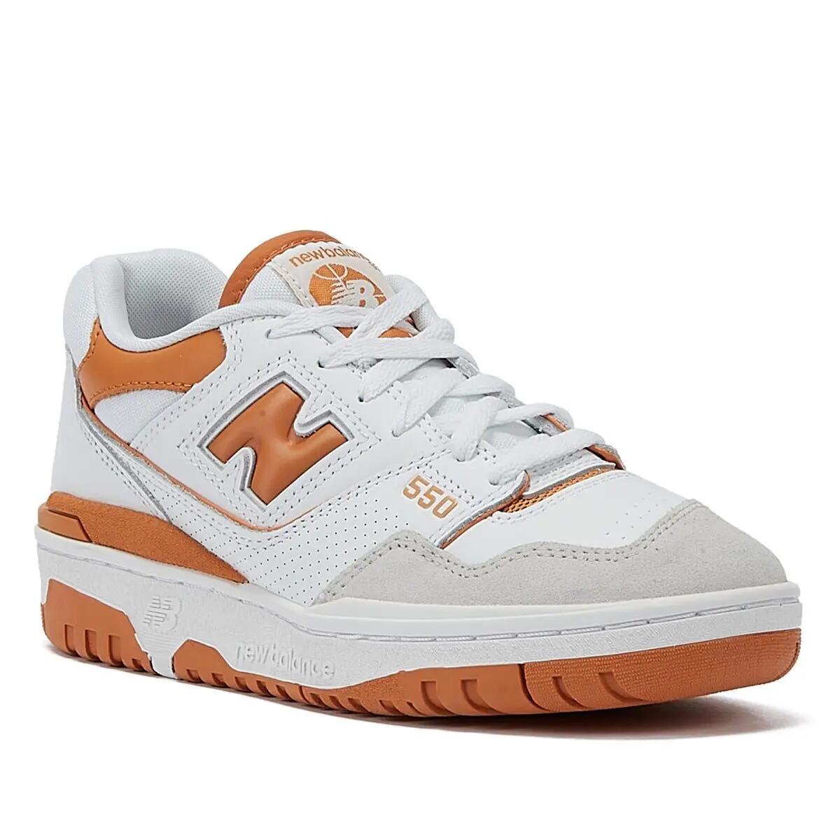 Schoenen basketbal - new balance 550 - lage leren - wit/oranje 2/6