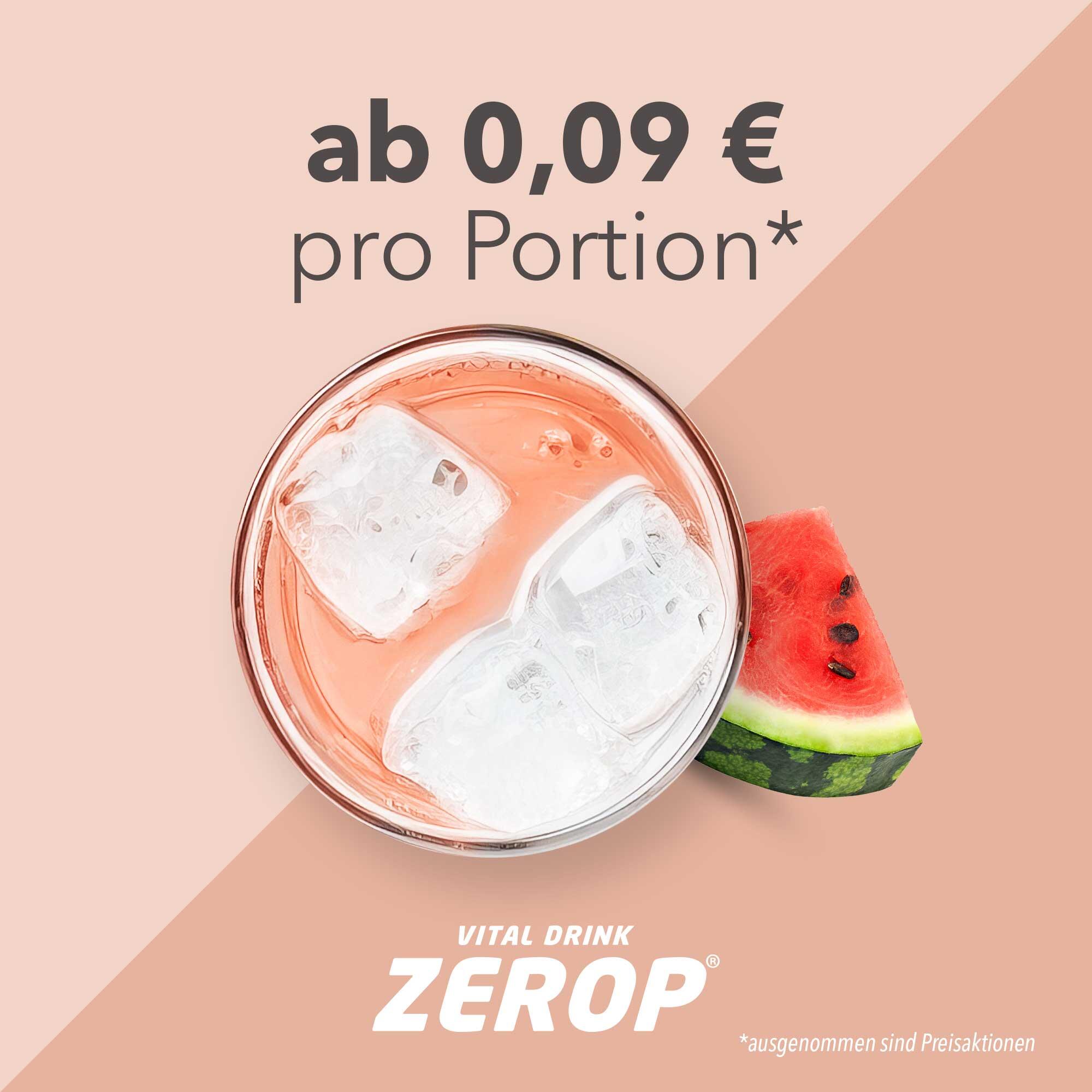 Vital Drink Zerop - Wassermelone - 1000 ml Flasche 4/4