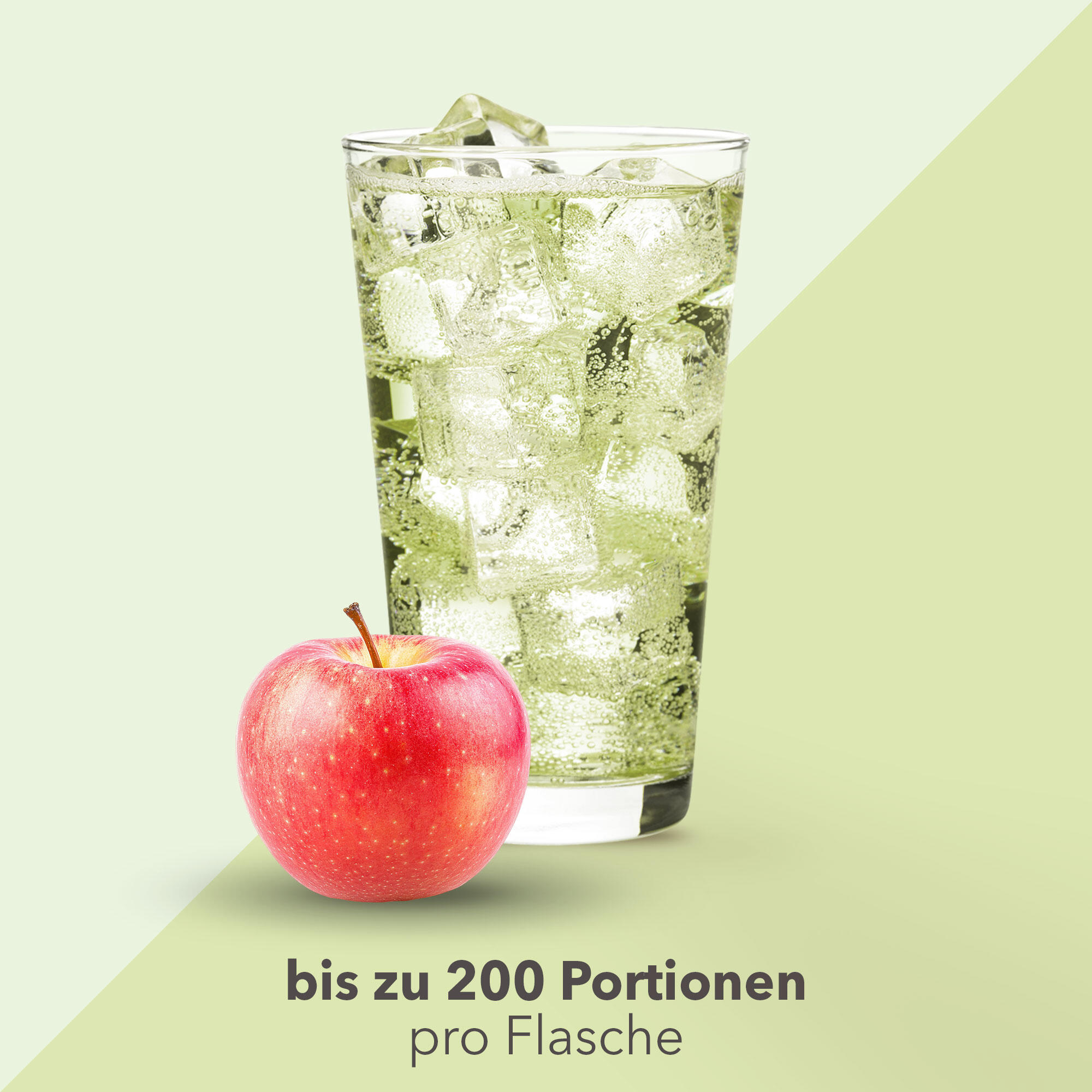 Vital Drink Zerop - Apfel Holunderblüte - 1000 ml Flasche 3/4
