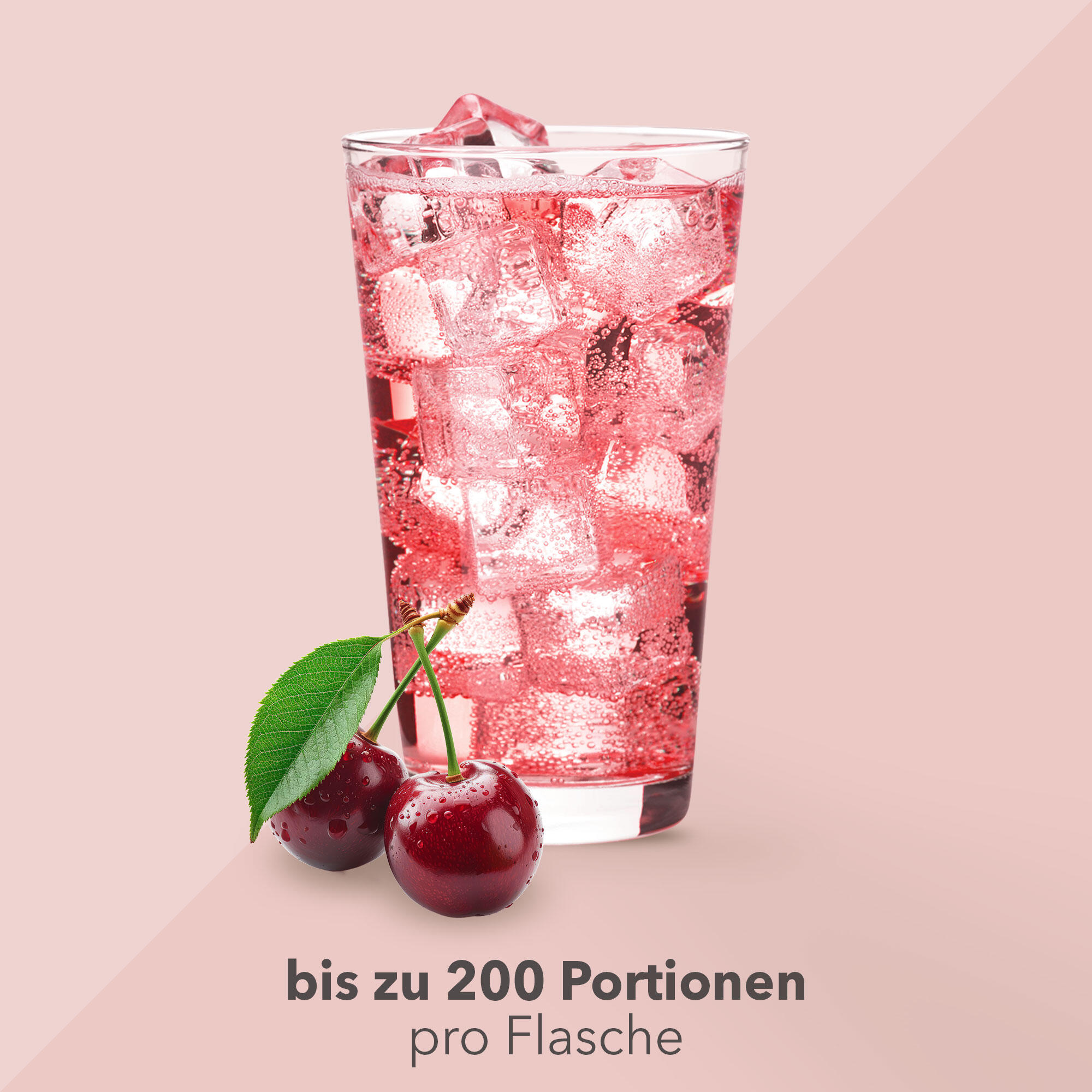 Vital Drink Zerop - Kirsche - 1000 ml Flasche 3/4