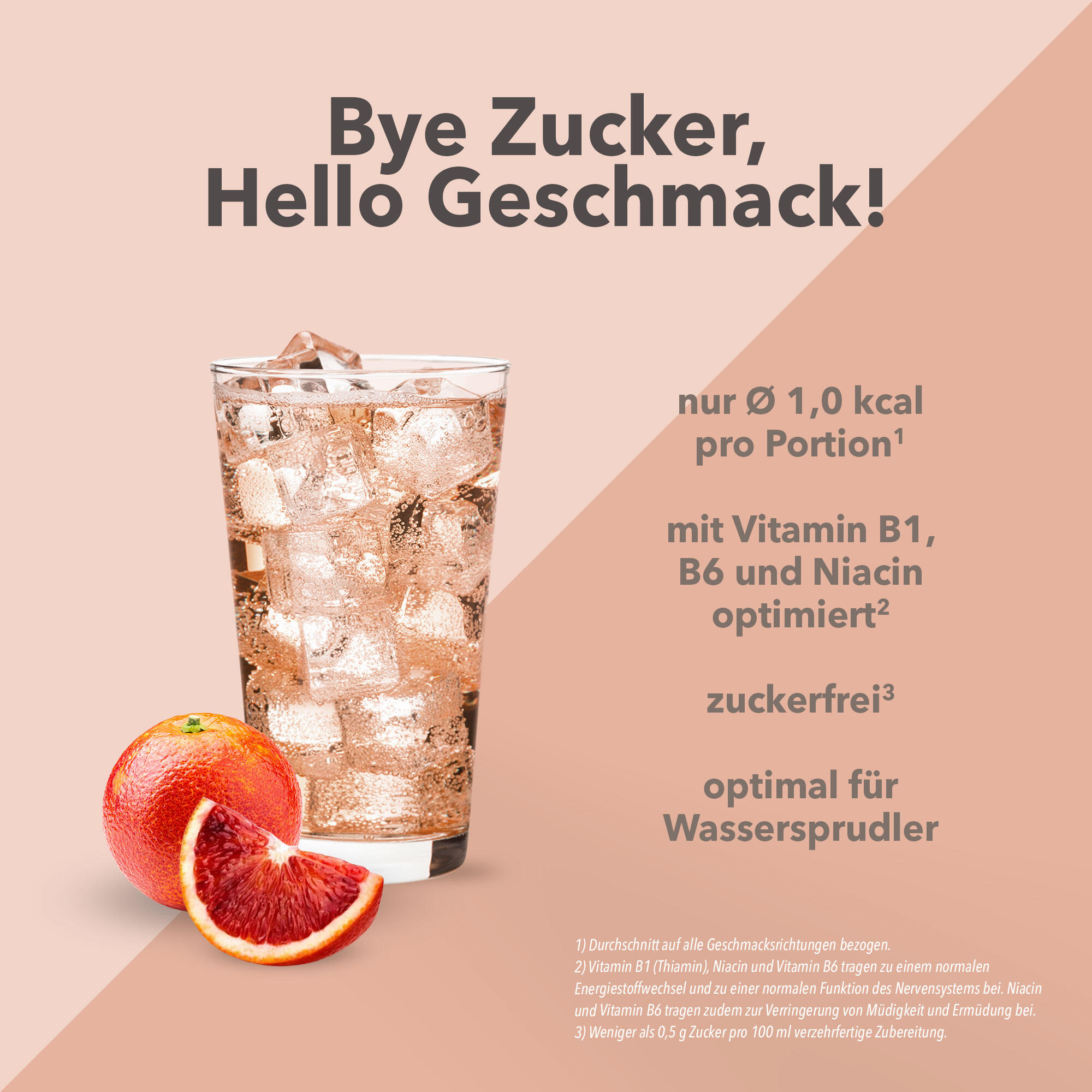 Vital Drink Zerop - Blutorange - 1000 ml Flasche 2/4