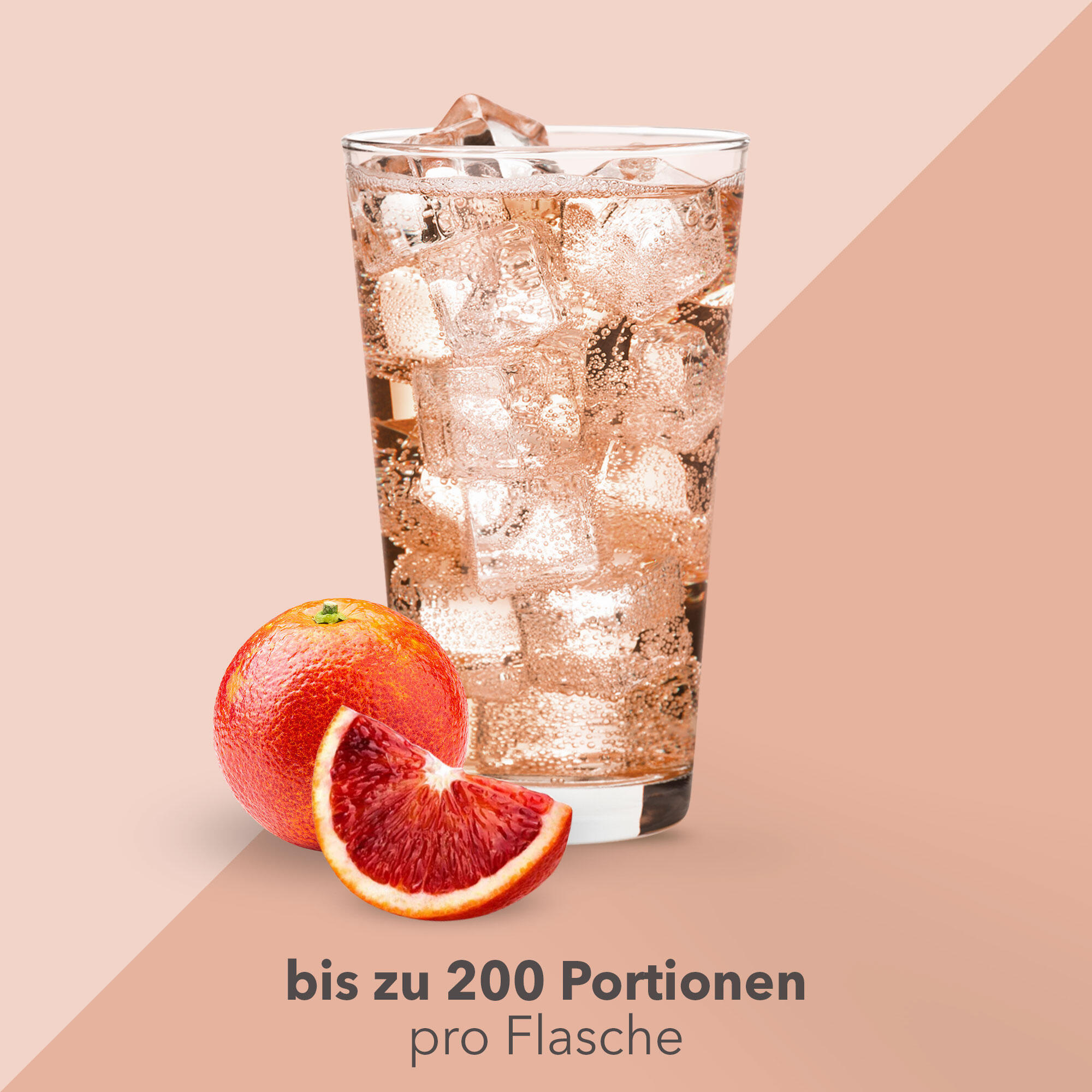 Vital Drink Zerop - Blutorange - 1000 ml Flasche 3/4