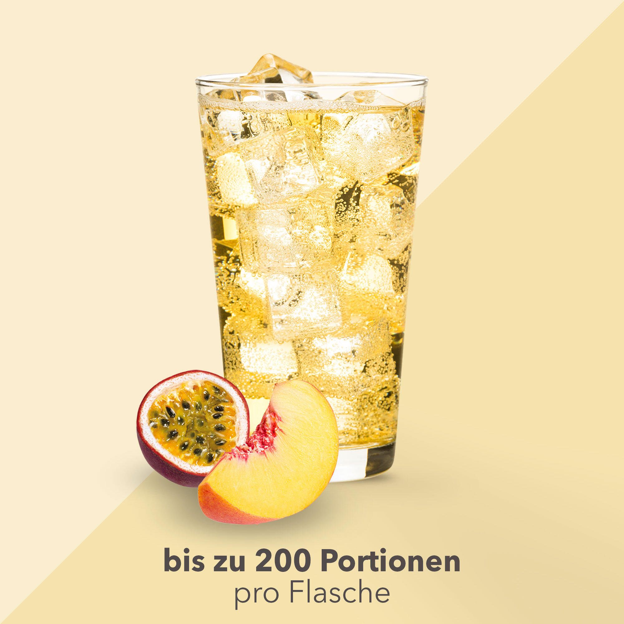 Vital Drink Zerop - Pfirsich Maracuja - 1000 ml Flasche 3/4