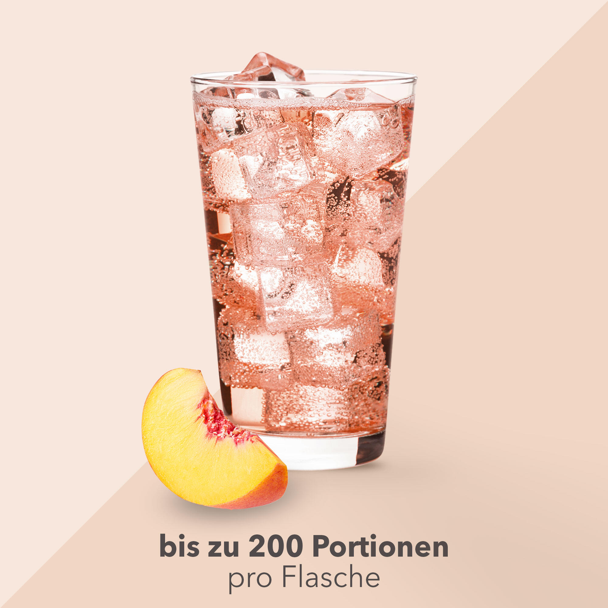 Vital Drink Zerop - Eistee Pfirsich - 1000 ml Flasche 3/4