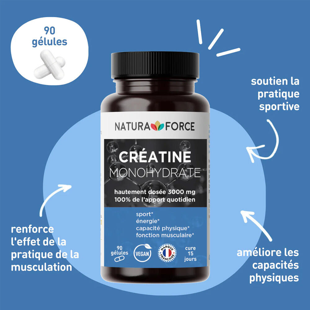 Creatinas - Creatina Monohidrato (90 Cápsulas) 2/3