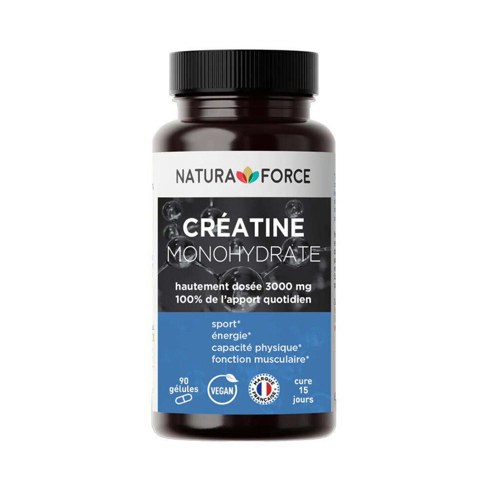 Natura Force - Créatines | Créatine Monohydrate (90 Caps) - Protéines Végétales - 250 G - Decathlon
