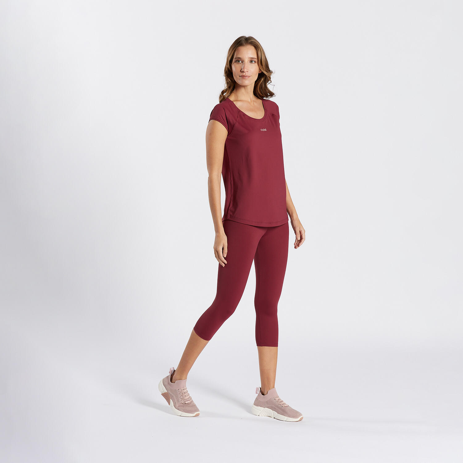 Ditchil - Ditchil T-shirt Ease Femme - T-shirt Manches Courtes - Marron - Decathlon