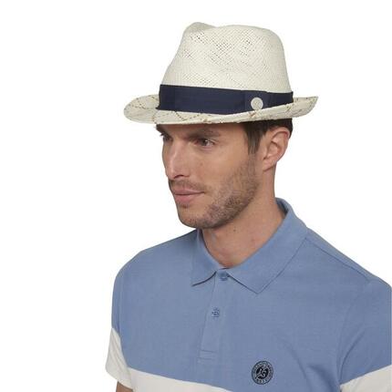 Trilby avec bords quadrillés bicolore Roland-Garros - Marine
