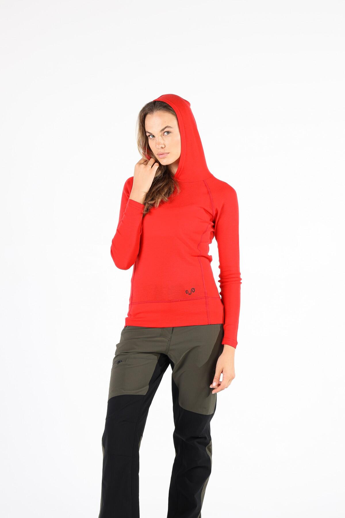 Sonatra - Koszulka z kapturem 100% wełna merino (195 g/m²) 4/6