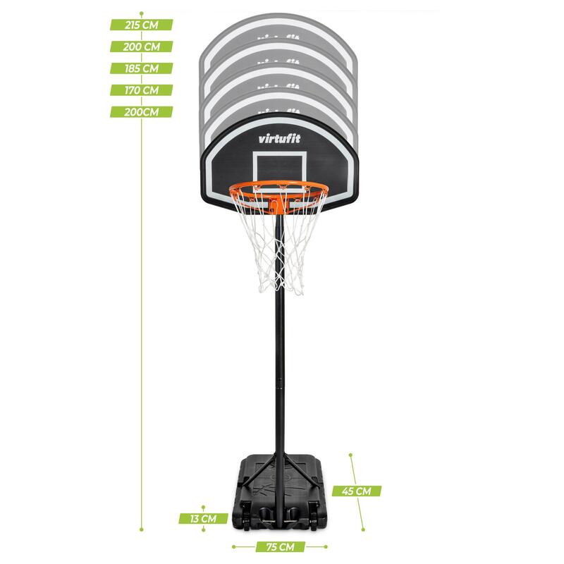 Cos de Baschet VirtuFit Ajustabil -170-215 cm- cu Minge si Pompa