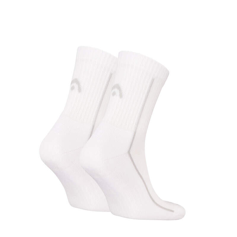 Performance Short Crew Tennis Socks 2-Pack White 2/2