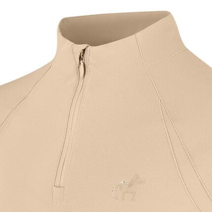 Langarm-Reit-Poloshirt, Mädchen Kentucky Madrid