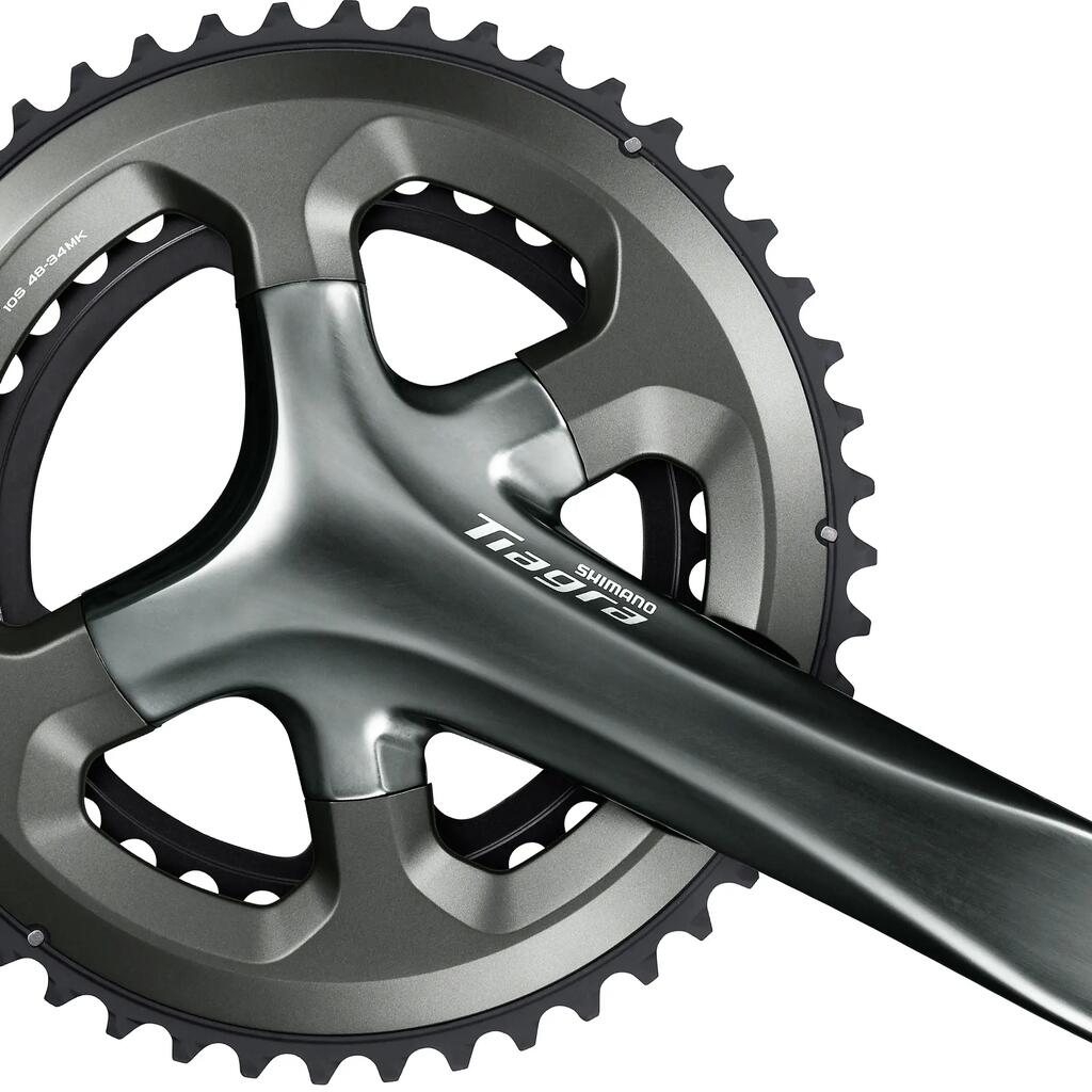SHIMANO Tiagra FC-4700 Crankset, 34/48T, 175mm, Hollowtech II, 10-speed, Grey.
