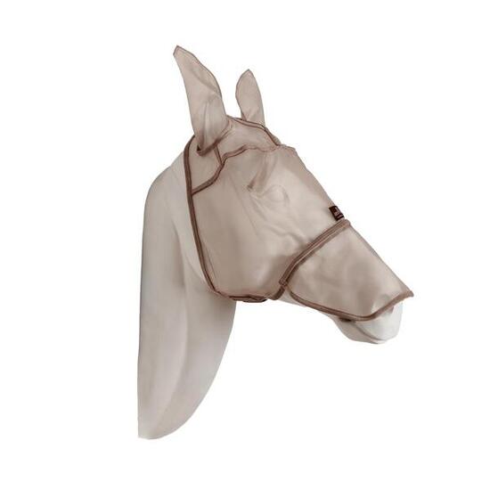 Fliegenmaske classic mit Ohren und Nase schwarz cob